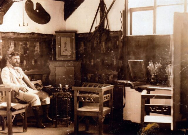 1895 - Krøyer i sit atelier